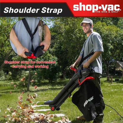 Shop-Vac 5430234 3-in-1 Electric Leaf Blower, Vacuum & Mulcher