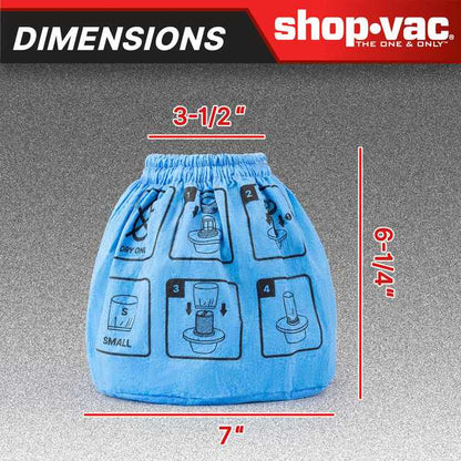 Shop-Vac 5430239 Non-Woven Small Cloth Cage Filter (2 Pack)