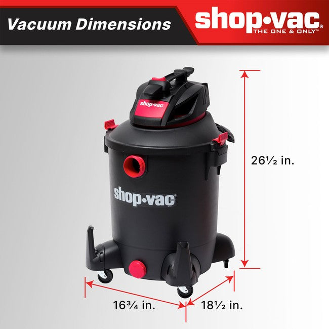 Shop-Vac 5761011 The Shop-Vac® 10-Gallon* 4.5 Peak HP** Wet/Dry Vacuum