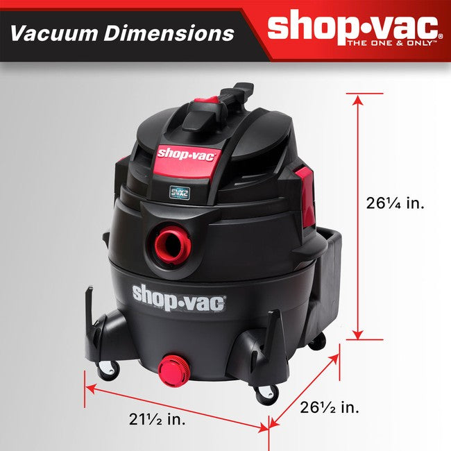 Shop-Vac 5801611 The Shop-Vac® 16 Gallon* 6.5 Peak HP** Wet/Dry Vacuum features the SVX2 Motor Technology