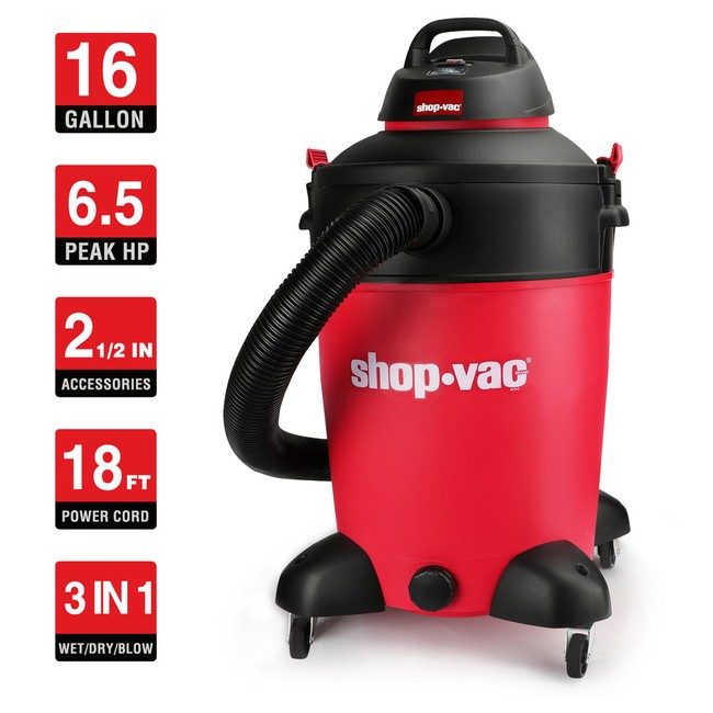 Shop-Vac 5983389 16 Gallon 6.5 Peak HP SVX2 Wet/Dry Vac