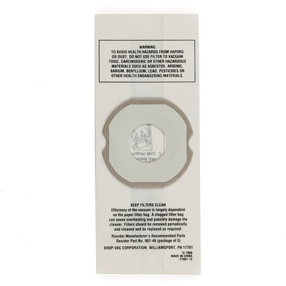 Shop-Vac 9014600 Hippo Disposable Filter Bags