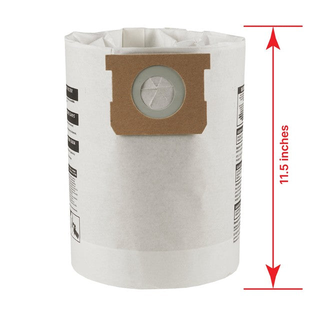 Shop-Vac 9066166 5-8 Gallon Disposable Filter Bags (5 pack)