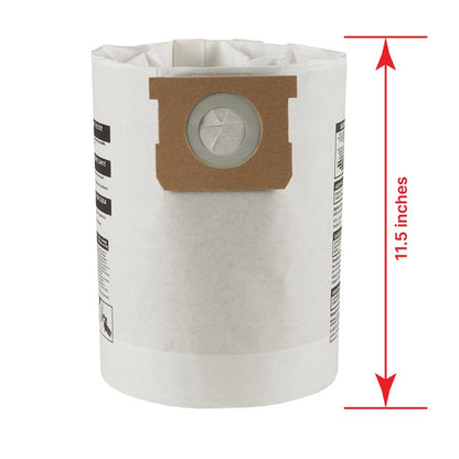 Shop-Vac 9066166 5-8 Gallon Disposable Filter Bags (5 pack)