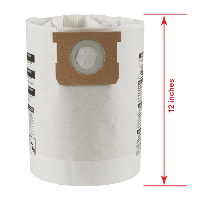 Shop-Vac 9066266 10-14 Gallon Disposable Filter Bags (5 pack)