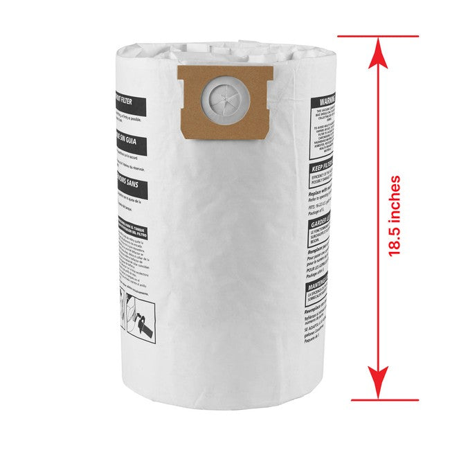 Shop-Vac 9066366 15-22 Gallon Disposable Filter Bags (5 pack)