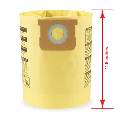 Shop-Vac 9067166 5-8 Gallon High Efficiency Disposable Filter Bags