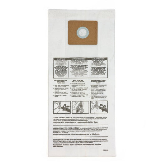 Shop-Vac 9193100 Type N - Shop-Vac® Disposable Filter Bags (3 Pack) for 3.5 Gallon* Wall Mount Vacs