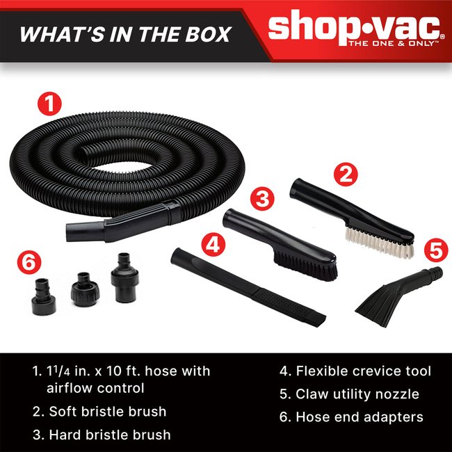 Shop-Vac 9193511 5 Piece Car Cleaning Kit