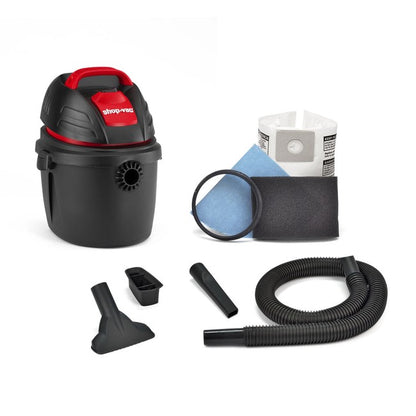 Shop-Vac 9303511 2.5 Gallon 2.5 Peak HP Wet/Dry Portable Vacuum