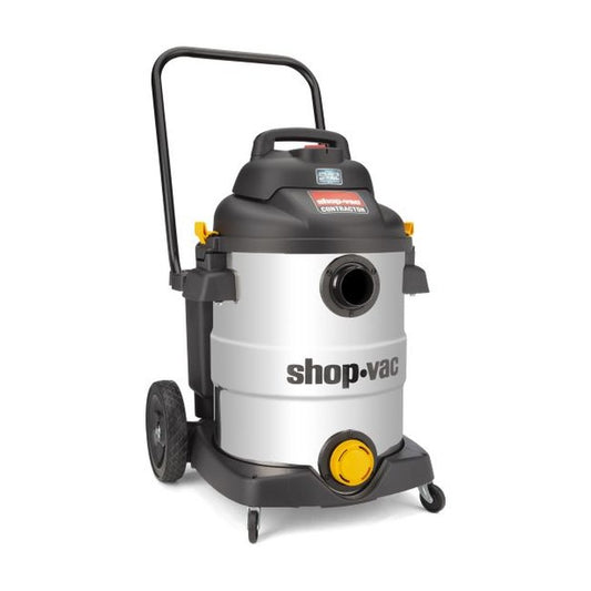 Shop-Vac 9627706 12 Gallon* 6.5 Peak HP** Contractor Series Stainless Steel Wet/Dry Vacuum with SVX2 Motor Technology