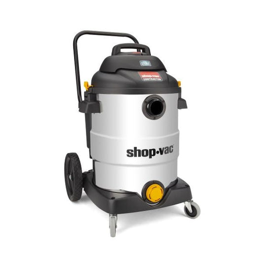 Shop-Vac 9627806 16 Gallon* 6.5 Peak HP** Stainless Steel Contractor Series Wet/Dry Vacuum with SVX2 Motor Technology