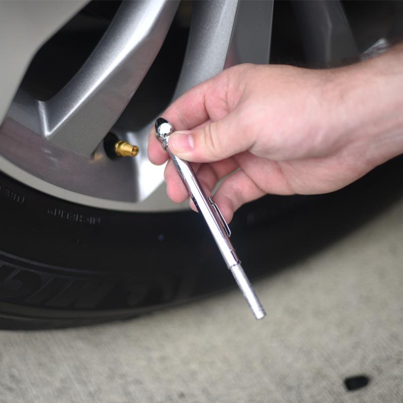 PCL TPG1H17 Tire Pressure Gauge Passenger Car 6-50 Psi Angle Chuck
