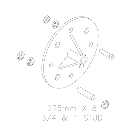 TSI 34.901 - 275 mm Truck Tire Adapter for Siper