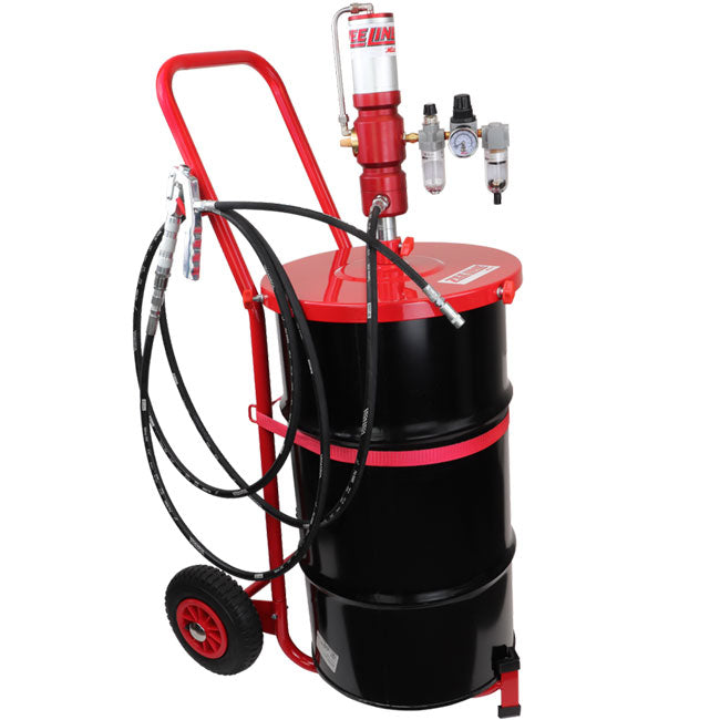Zeeline by Milton ZE1220PKC – 60:1 Premium Grease Pump For 120 lbs. Kegs Package With Cart | Tire Equipment Supply