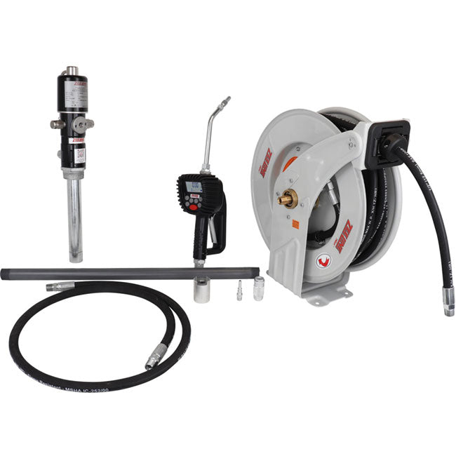 Zeeline ZE1730K 16 500 5 1 Eco Series Pump Kit 55 Gal with reel and preset meter | Tire Equipment Supply