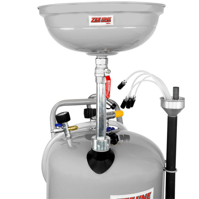 Zeeline ZE21CM 21 Gallon Professional Combination Oil Drain and Fluid Evacuator | Tire Equipment Supply