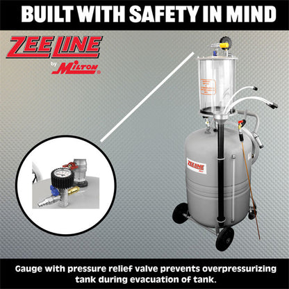 Zeeline ZE21EVB 21 Gallon Professional Fluid Evacuator with Measuring Bowl | Tire Equipment Supply