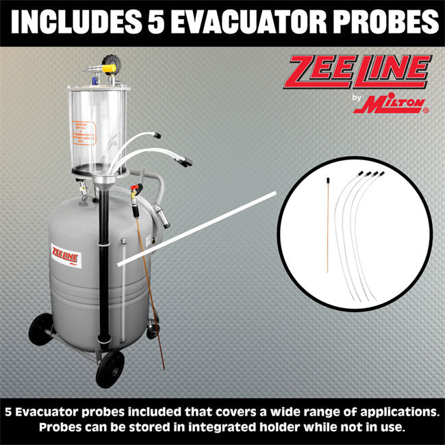 Zeeline ZE21EVB 21 Gallon Professional Fluid Evacuator with Measuring Bowl | Tire Equipment Supply