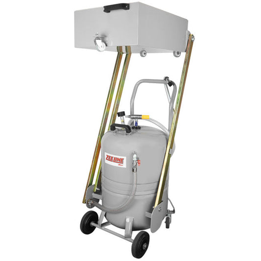 Zeeline ZE21PD 21 Gallon Professional Pantograph Oil Drain with 10 Gallon Basin | Tire Equipment Supply
