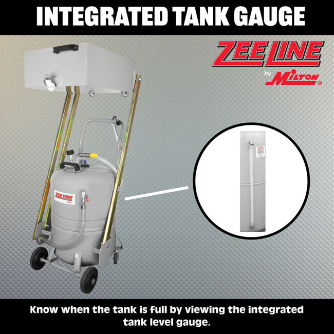 Zeeline ZE21PD 21 Gallon Professional Pantograph Oil Drain with 10 Gallon Basin | Tire Equipment Supply