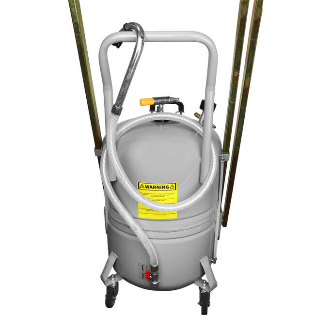 Zeeline ZE21PD 21 Gallon Professional Pantograph Oil Drain with 10 Gallon Basin | Tire Equipment Supply