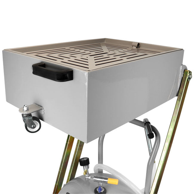 Zeeline ZE21PD 21 Gallon Professional Pantograph Oil Drain with 10 Gallon Basin | Tire Equipment Supply