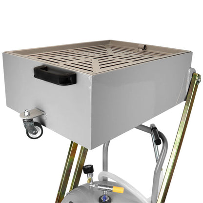 Zeeline ZE21PD 21 Gallon Professional Pantograph Oil Drain with 10 Gallon Basin | Tire Equipment Supply