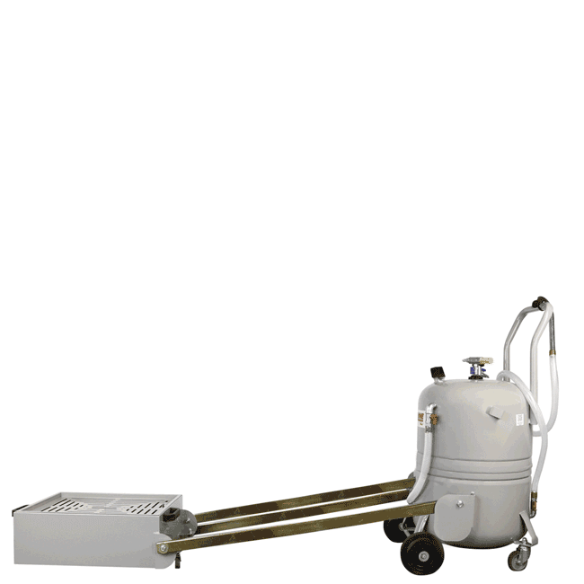 Zeeline ZE21PD 21 Gallon Professional Pantograph Oil Drain with 10 Gallon Basin | Tire Equipment Supply
