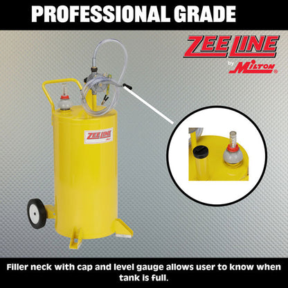 Zeeline ZE25DFC 25 Gallon Diesel Fuel Caddy with Two Way Rotary Pump | Tire Equipment Supply