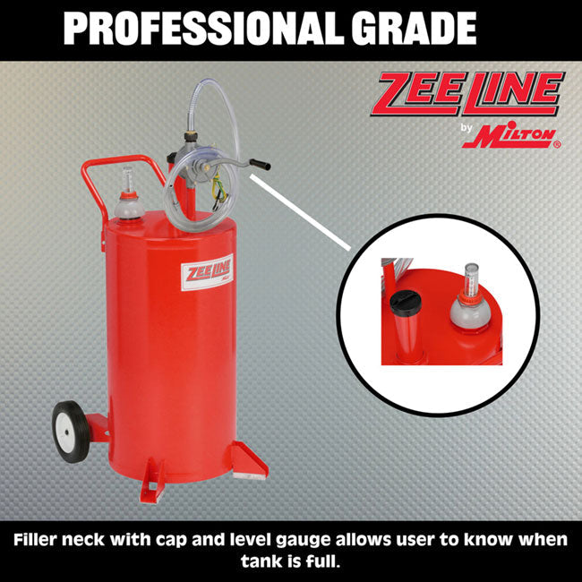 Zeeline ZE25FC 25 Gallon Fuel Caddy with Two Way Rotary Pump | Tire Equipment Supply