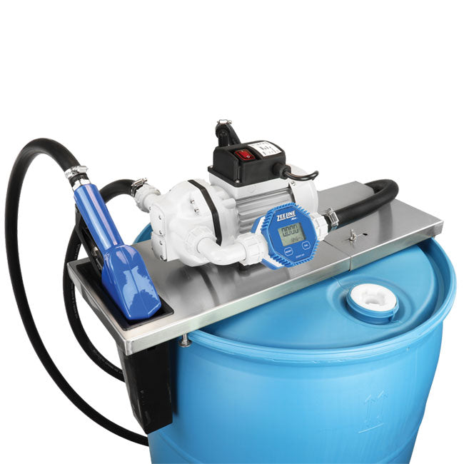 Zeeline ZE9115 551 DEF Electric Pump Kit with Stainless Steel Auto Shut Off Nozzle and Meter | Tire Equipment Supply