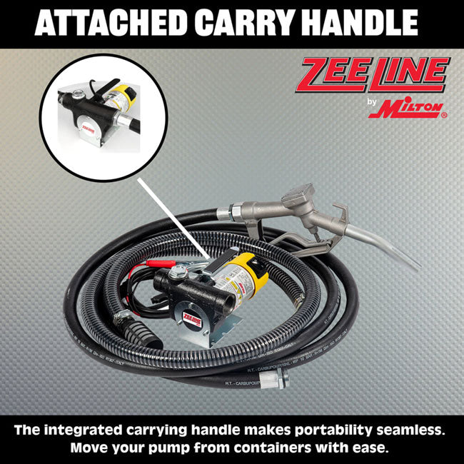 Zeeline ZE924 Portable 12 Volt Electric Diesel Pump Kit 12 GPM | Tire Equipment Supply