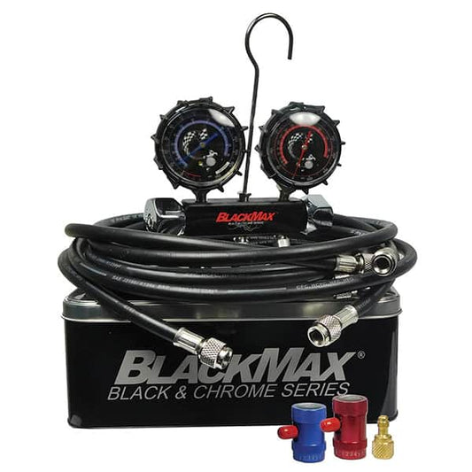 CPS Products MAID8QYF Chrome Manifold Gauge Set 1234YF Fittings