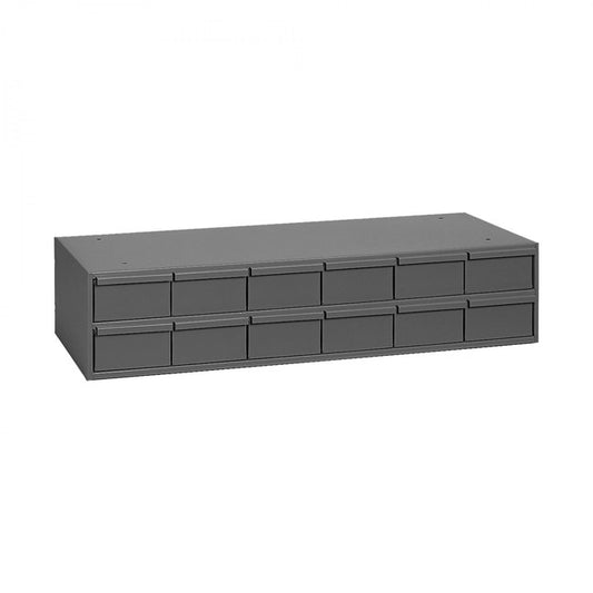 DURHAM MFG 013-95 12 Drawers, 11-5/8 in. Deep, Gray