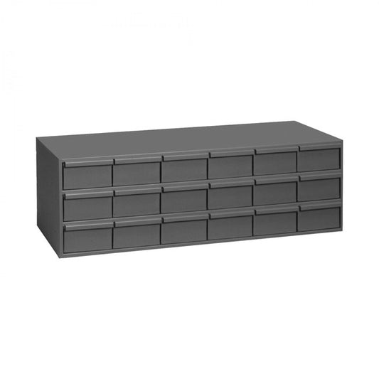 DURHAM MFG 030-95 18 Drawers, 11-5/8 in. Deep, Gray