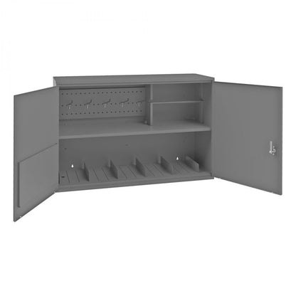 DURHAM MFG 060A-95-WFS Wall Mounted Storage Cabinet, 2 Shelves