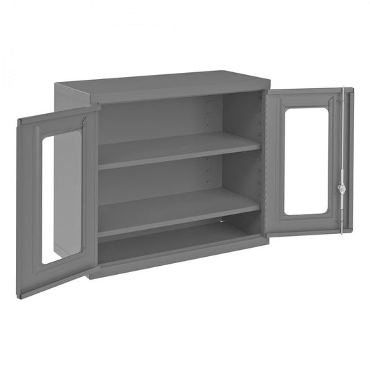 DURHAM MFG 071CV-95 Wall Mounted Storage Cabinet, 2 Shelves