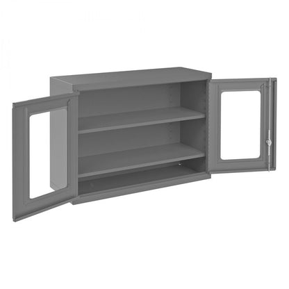 DURHAM MFG 072CV-95 Wall Mounted Storage Cabinet, 2 Shelves