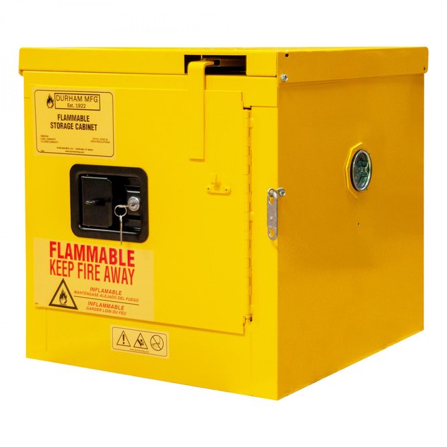 DURHAM MFG 1002S-50 Flammable Storage, 2 Gallon, Self Close