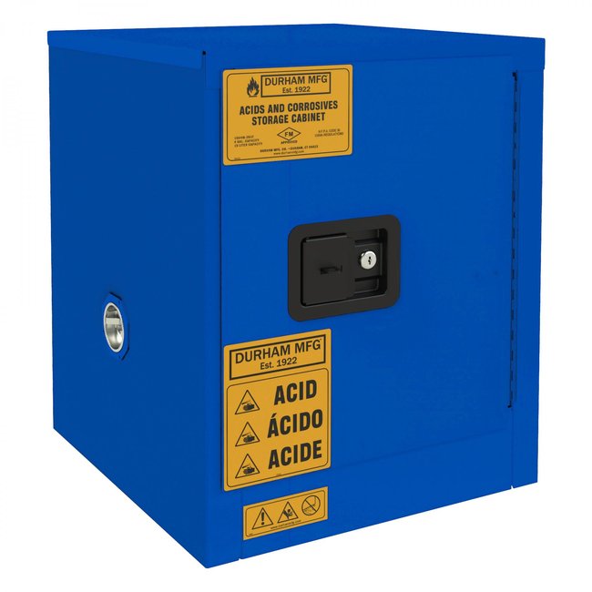 DURHAM MFG 1004M-293T Corrosive Storage, 4 Gallon, Manual