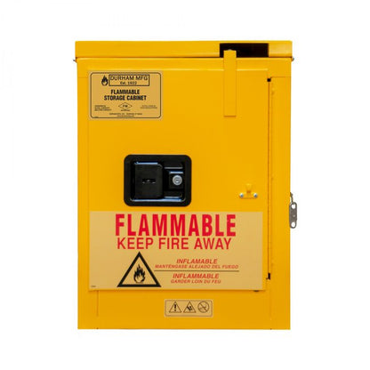 DURHAM MFG 1004S-50 Flammable Storage, 4 Gallon, Self Close