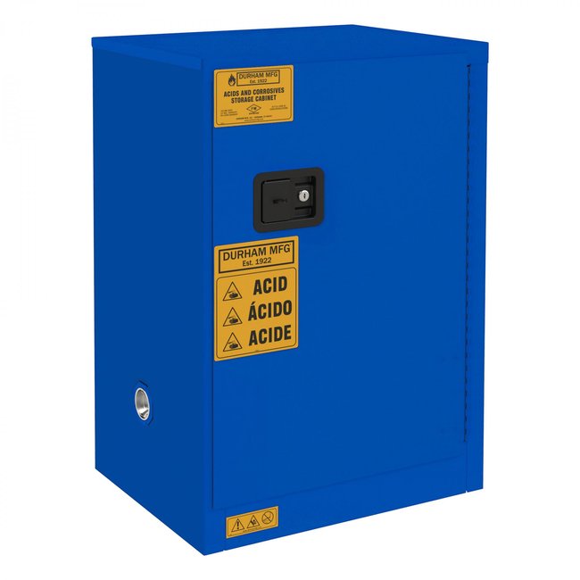 DURHAM MFG 1012M-293T Corrosive Storage, 12 Gallon, Manual