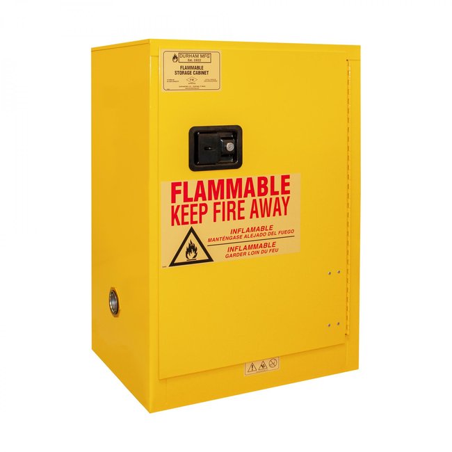 DURHAM MFG 1012MA-50 Flammable Storage, 24 Cans, Manual