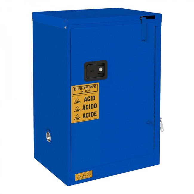 DURHAM MFG 1012S-293T Corrosive Storage, 12 Gallon, Self Close