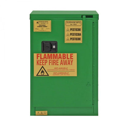 DURHAM MFG 1012S-83T Pesticide Storage, 12 Gallon, Self Close