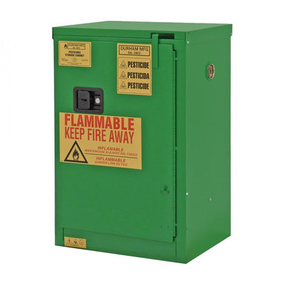 DURHAM MFG 1012S-83T Pesticide Storage, 12 Gallon, Self Close