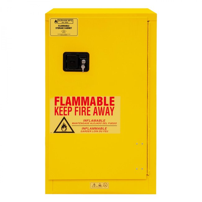 DURHAM MFG 1016M-50 Flammable Storage, 16 Gallon, Self Close