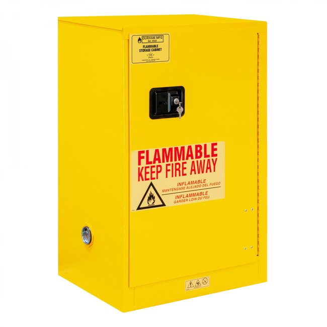 DURHAM MFG 1016M-50 Flammable Storage, 16 Gallon, Self Close