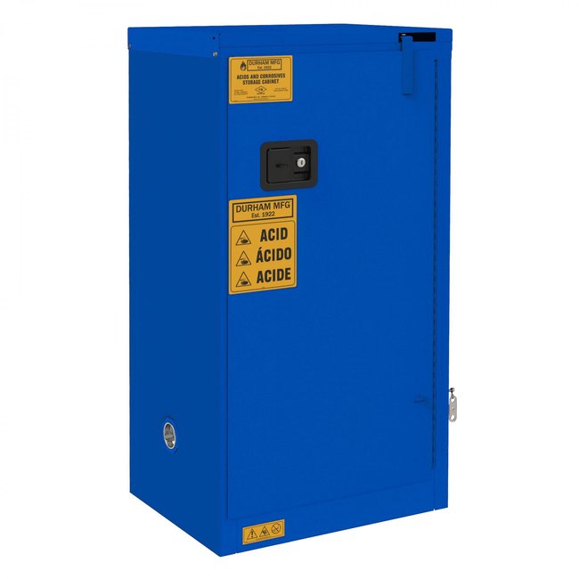 DURHAM MFG 1016S-293T Corrosive Storage, 16 Gallon, Self Close